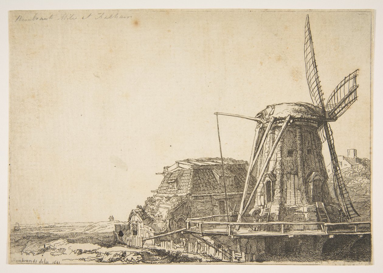 De Windmolen omgekeerde kopie door Unbekannt