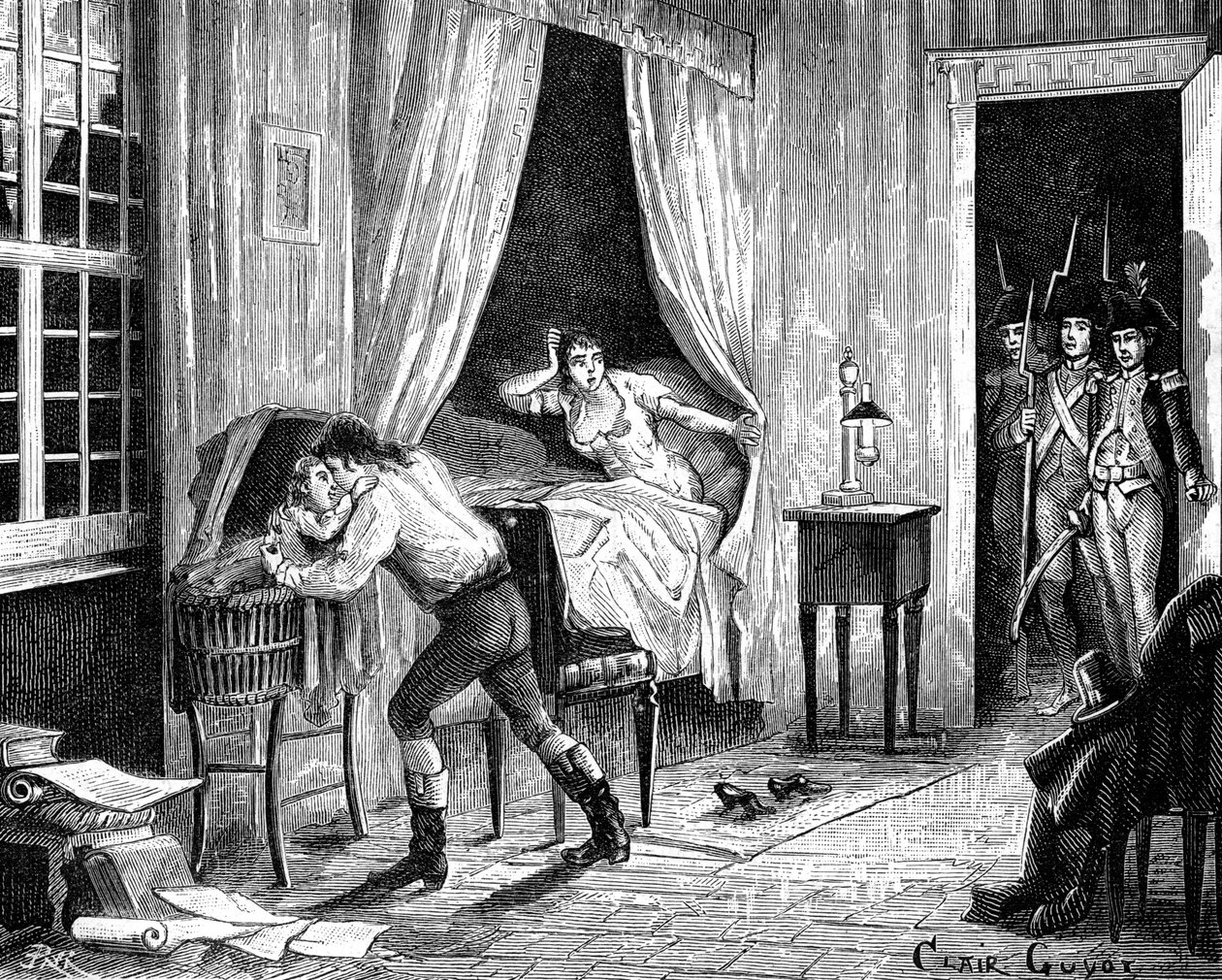 De arrestatie van Camille Desmoulins, 31 maart 1794 door Unbekannt
