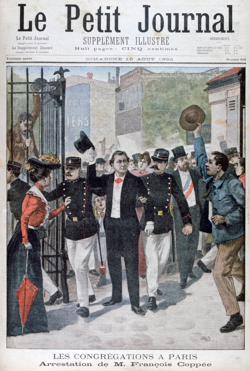 De arrestatie van Francois Coppee, 1902 door Unbekannt