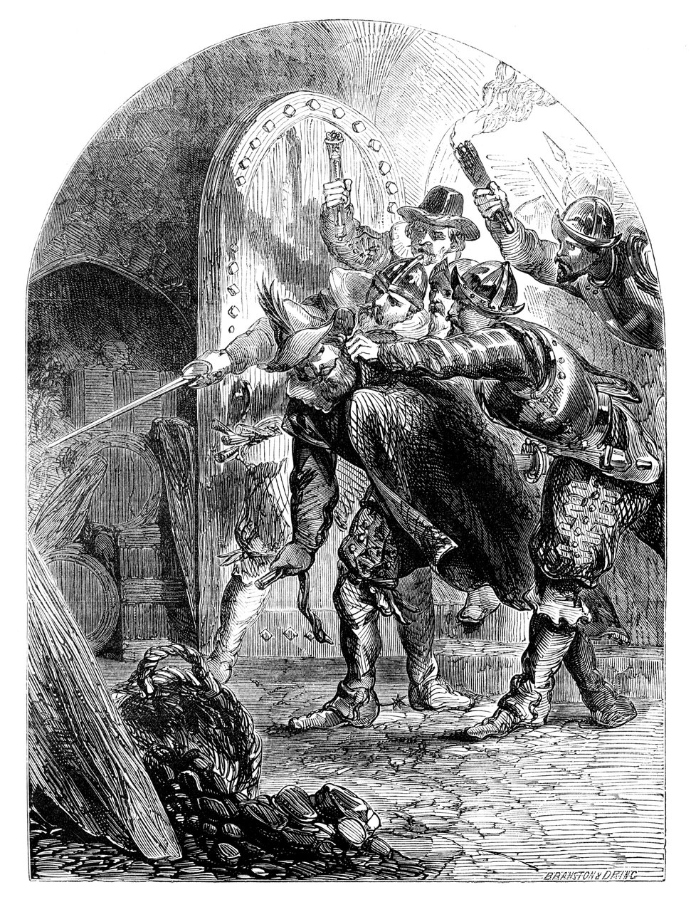 De arrestatie van Guy Fawkes door Unbekannt