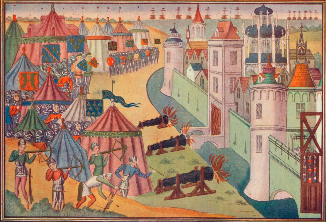 De aanval op de sterke stad Afrika, 1390 1905 door Unbekannt