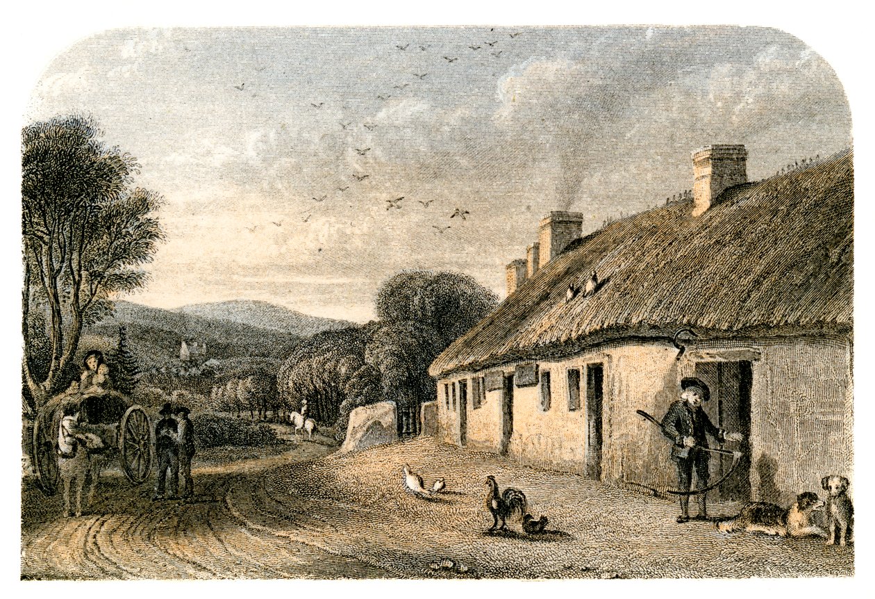 De geboorteplaats van Robert Burns, Alloway, South Ayrshire, Schotland door Unbekannt