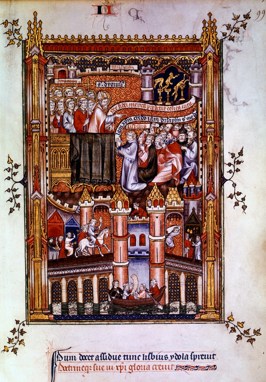 De bekering van Lisbius, 1317 door Unbekannt
