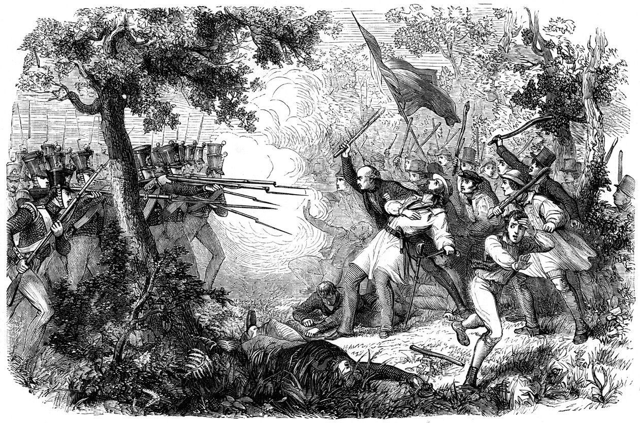 De dood van Thom, alias Sir William Courtenay, Dunkirk, Kent, 1838 door Unbekannt