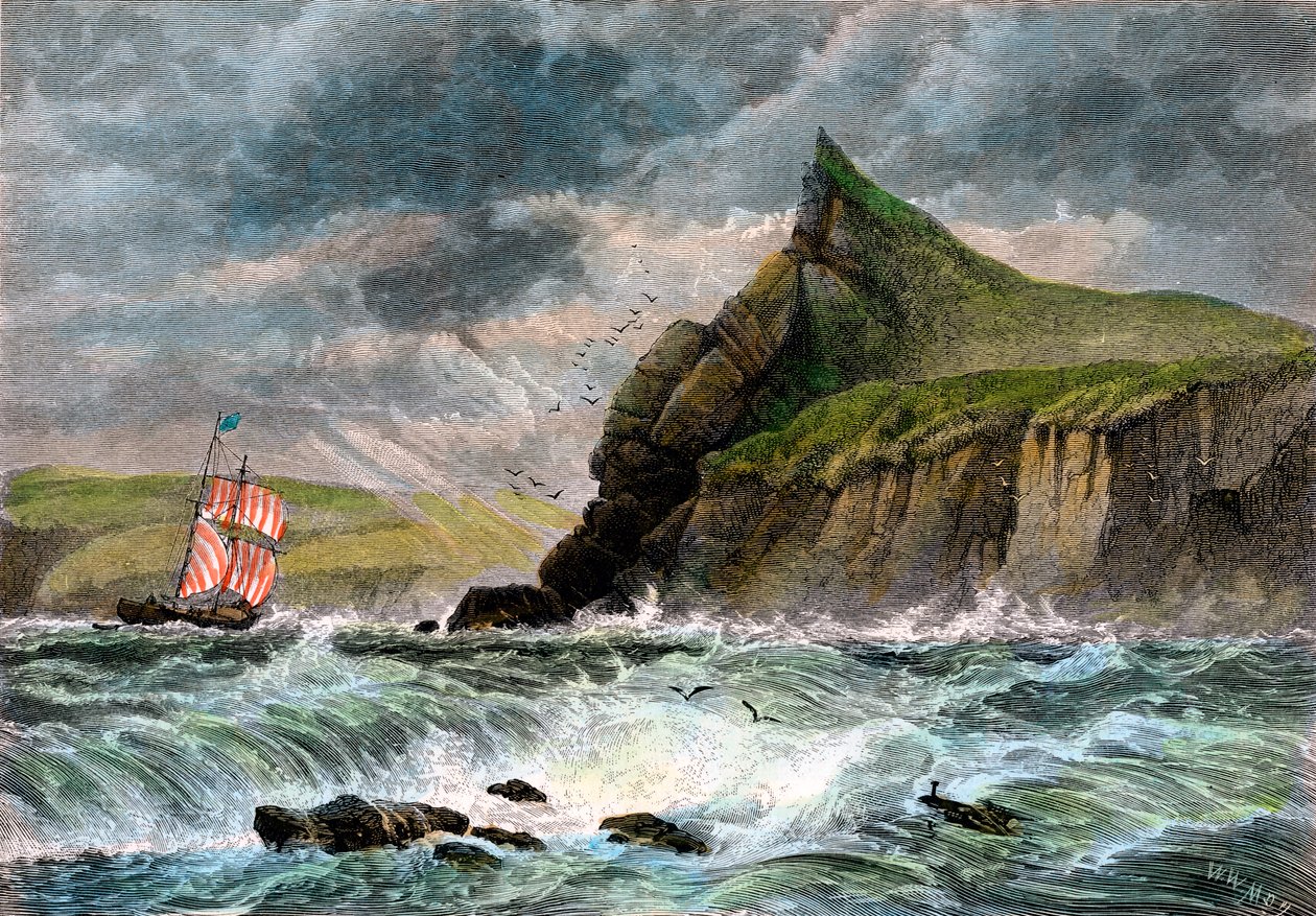 De ingang van Fowey Harbour, Cornwall door Unbekannt