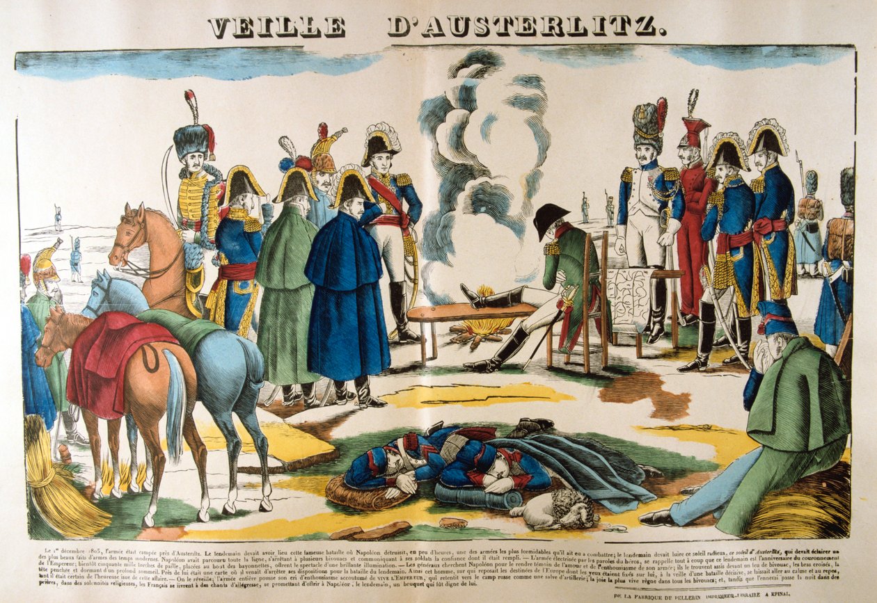 De vooravond van Austerlitz, 1 december 1805, 19e eeuw door Unbekannt