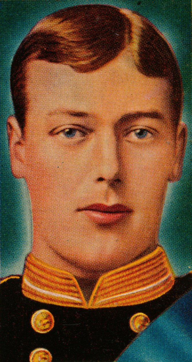 De toekomstige koning George V toen hij onderluitenant was in de Royal Navy, ca. 1880s door Unbekannt