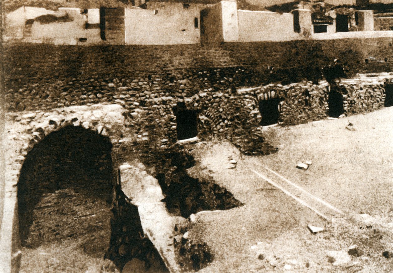 Het grote terras op de criptoportico, Pompeii, Italië, ca. 1900s door Unbekannt