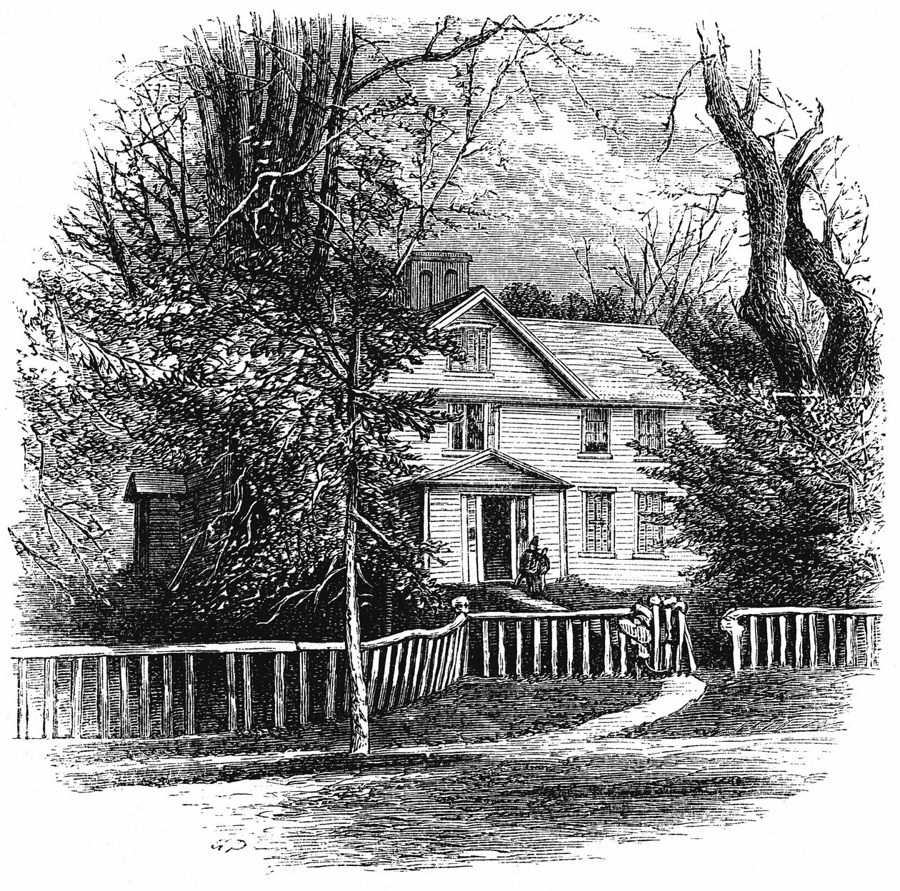 Het huis van Amos Benson Alcott 1799-1888, Concord, Massachusetts, 1875 door Unbekannt