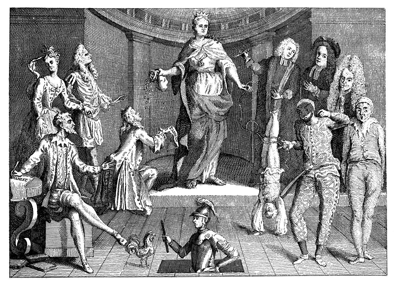 Het oordeel van de Koninginnen Gezond Verstand, 1736 door Unbekannt