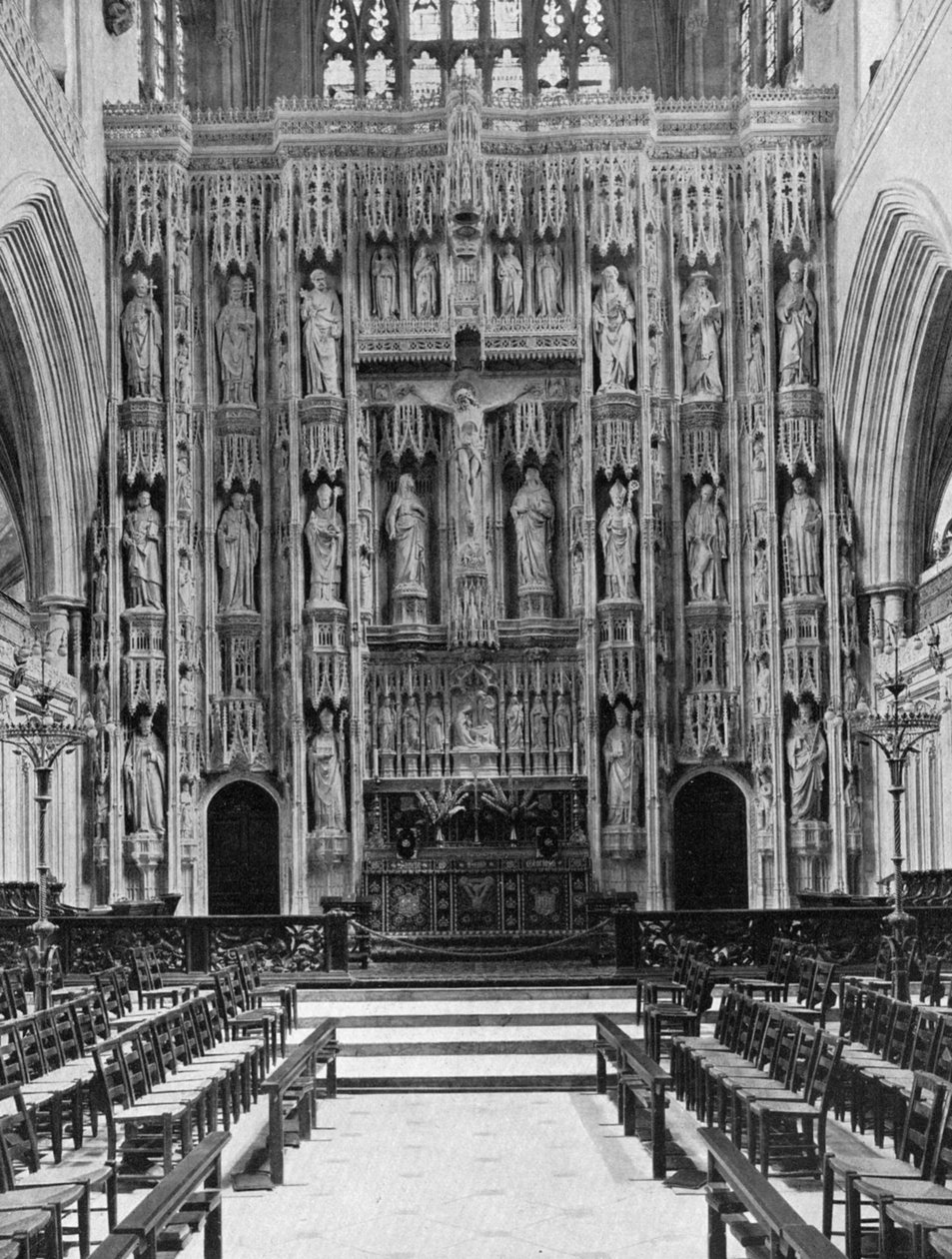 Het altaarstuk van de Winchester Kathedraal, 1924-1926 door Unbekannt