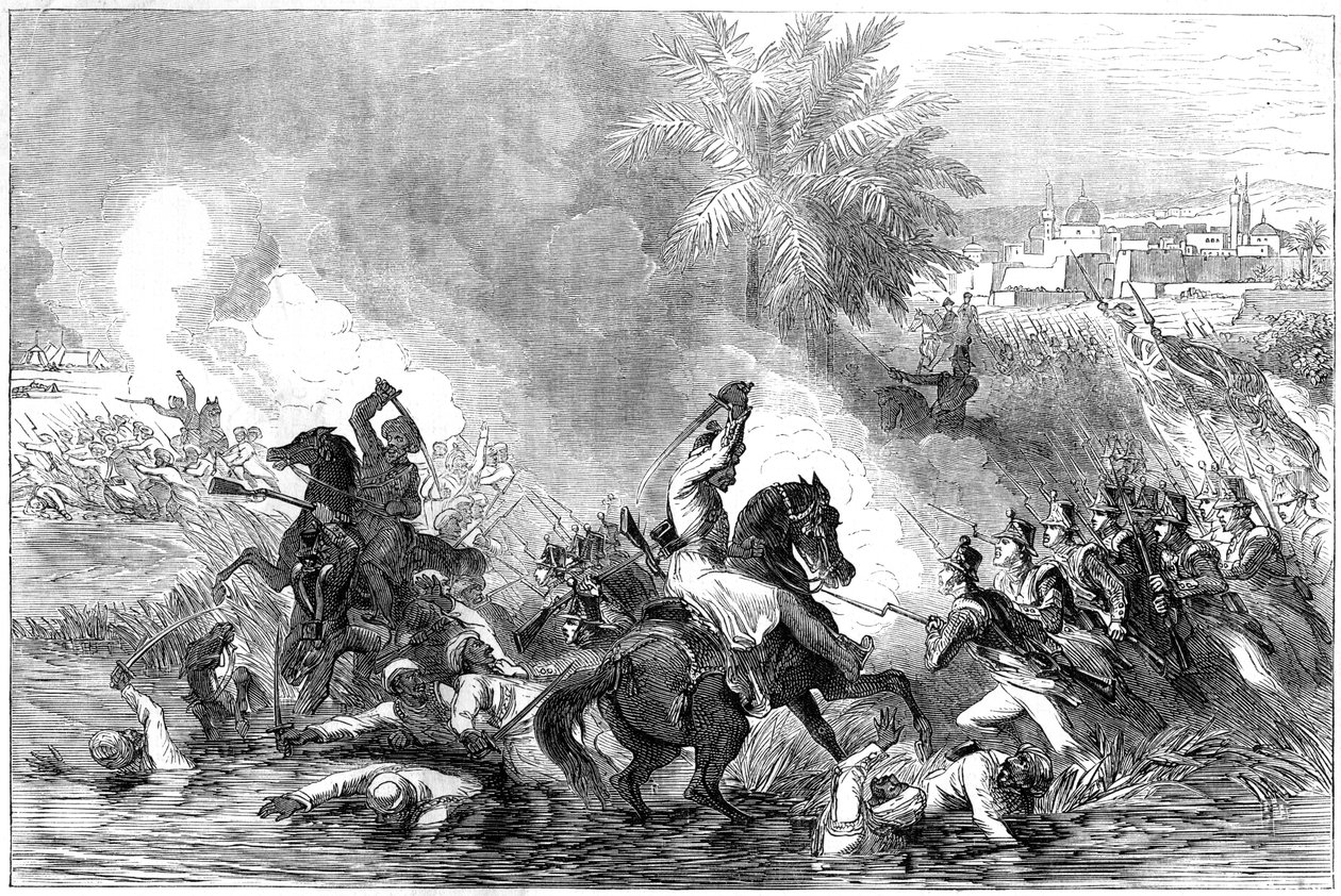 De uitval van het garnizoen van Jalalabad, Afghanistan, 1842 door Unbekannt