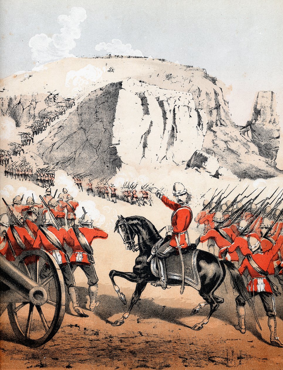 De bestorming van Magdala, Ethiopië, 13 april 1868 door Unbekannt
