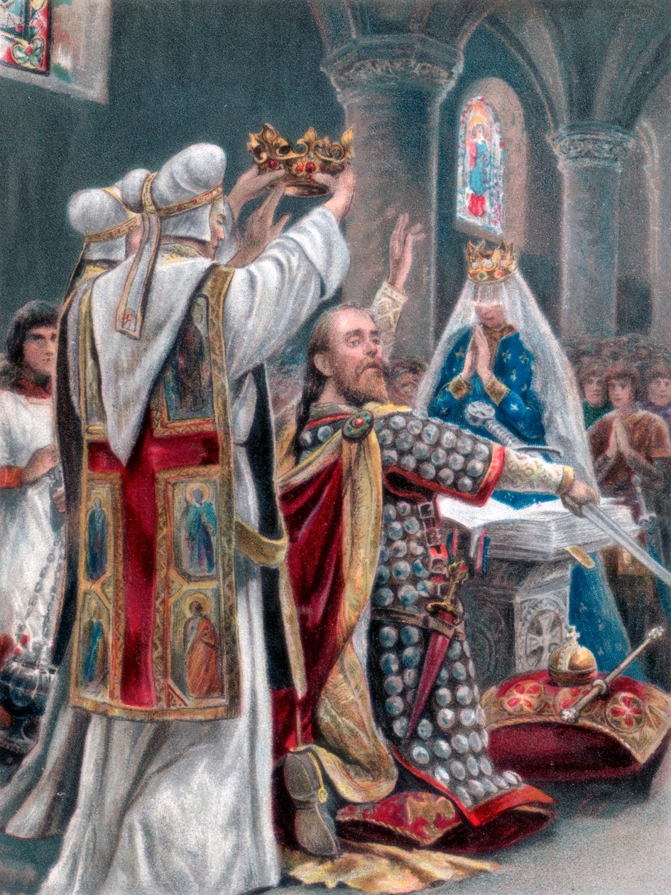 Het afleggen van de eed door Edward de Belijder, Winchester, 1042, 1902 door Unbekannt