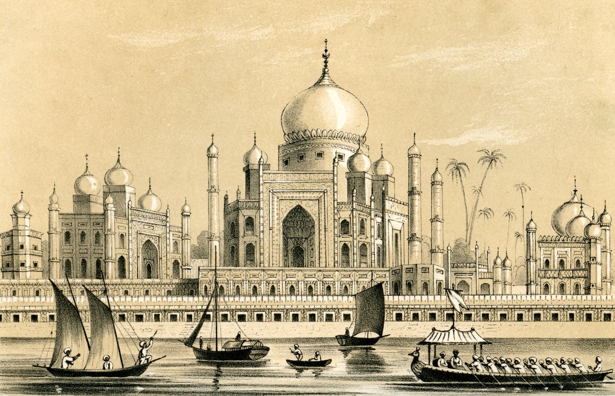 Het graf van de favoriete sultan van Akbar Khan in Agra door Unbekannt