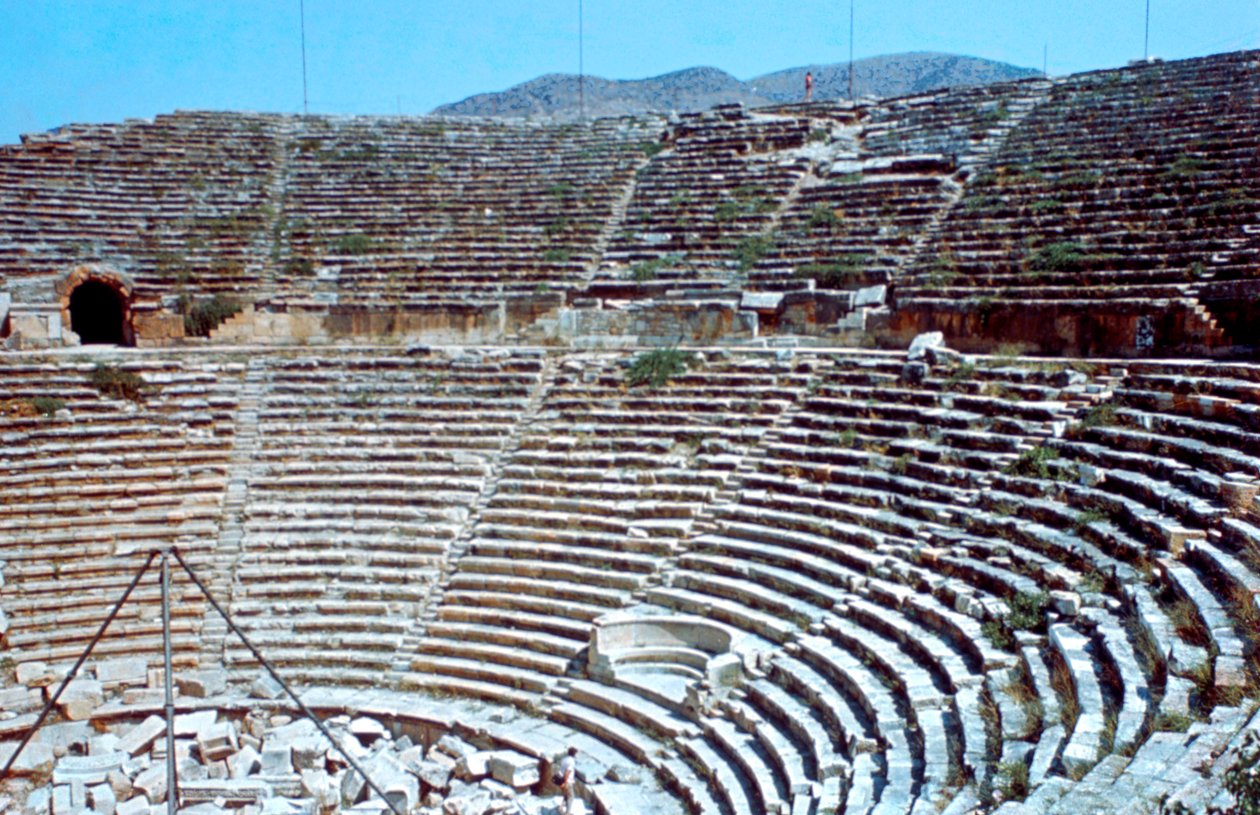 Theater, Hierapolis, Pamukkale, Turkije door Unbekannt