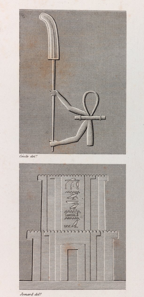 Thebe: Karnak (detail) door Unbekannt