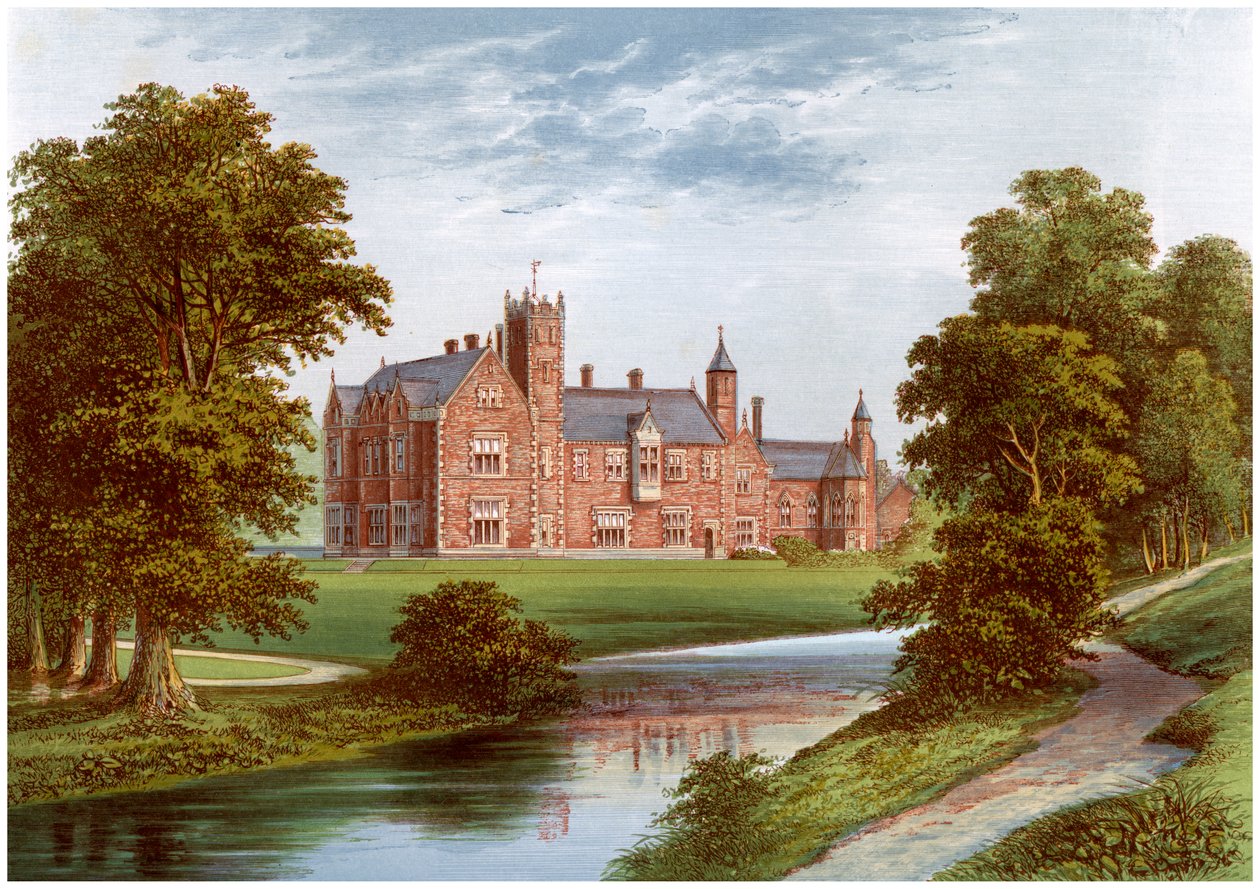 Thicket Priory, York, huis van de familie Dunnington-Jefferson, ca. 1880 door Unbekannt