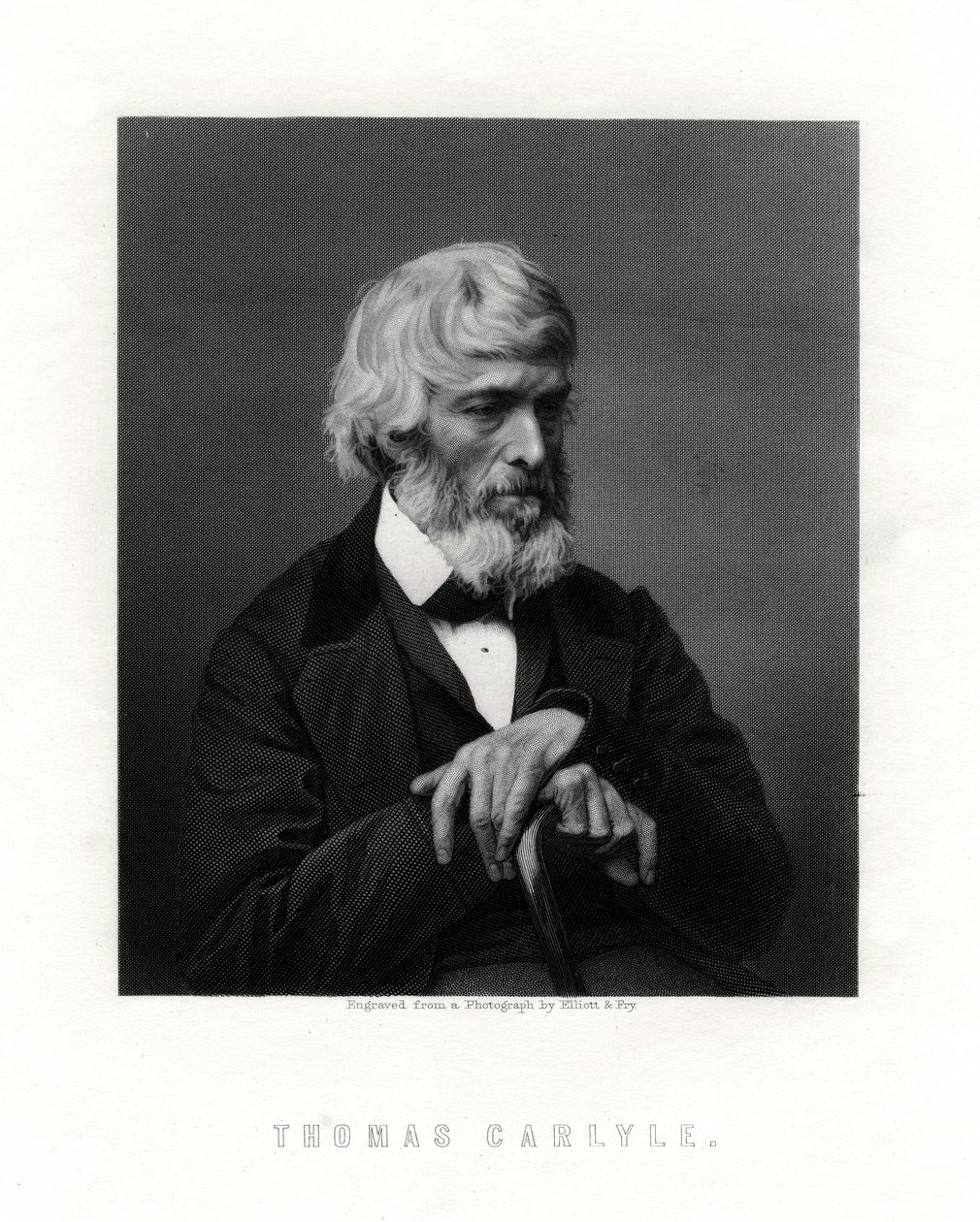 Thomas Carlyle, Schotse essayist, satiricus en historicus, midden-late 19e eeuw door Unbekannt