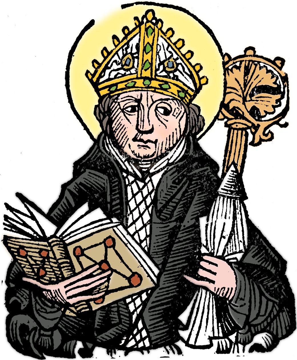 Thomas a Becket 1118-1170, Engelse geestelijke, heilige en martelaar, 1493 door Unbekannt