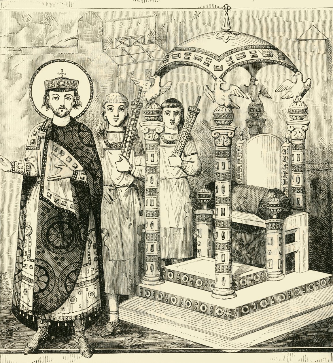 Troon van de Byzantijnse keizers, 1890 door Unbekannt