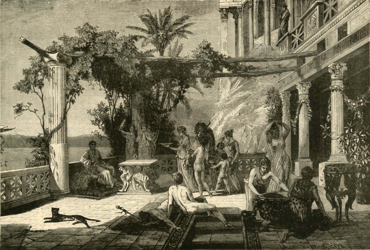 Tiberius op Capreae door Unbekannt