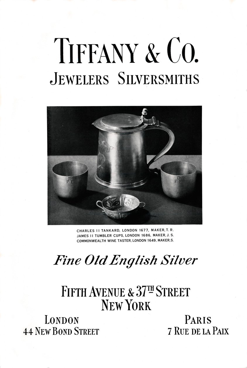 Tiffany & Co. advertentie, 1937 door Unbekannt