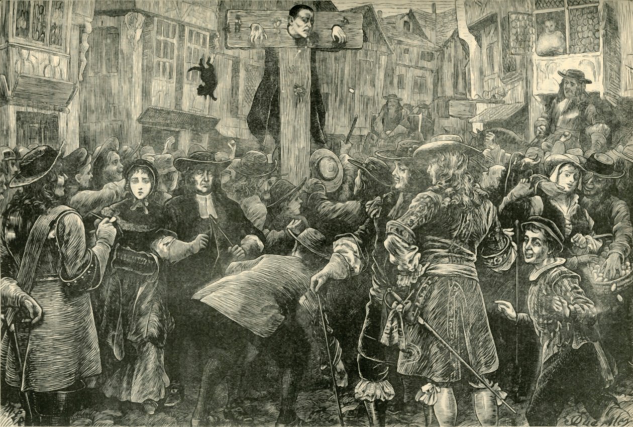 Titus Oates in de Schandpaal, 1685 door Unbekannt