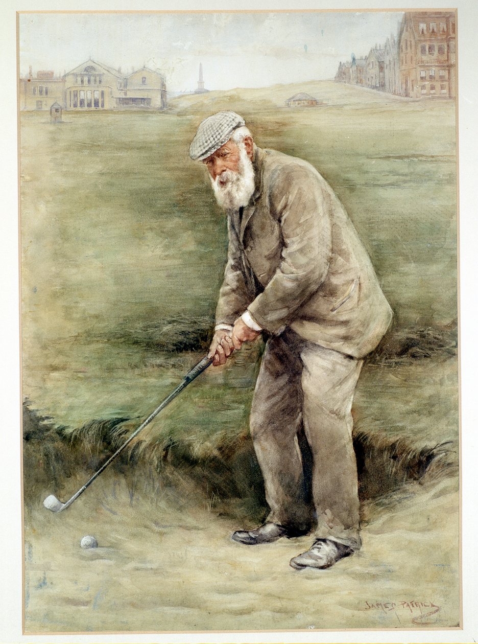 Tom Morris senior, Britse golfer, portret, ca. 1910 door Unbekannt