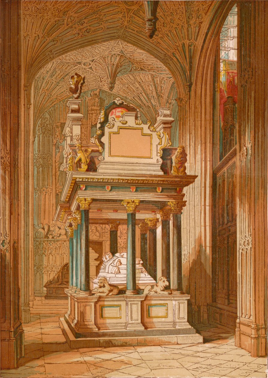 Graf van Koningin Elizabeth - Westminster Abbey, ca. 1845-1864 door Unbekannt