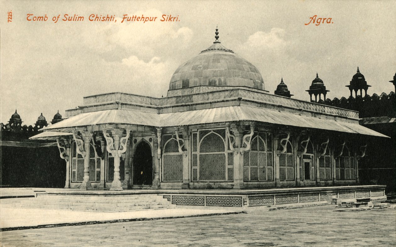 Graf van Sulim Chishti, Futtehpur Sikri. Agra door Unbekannt