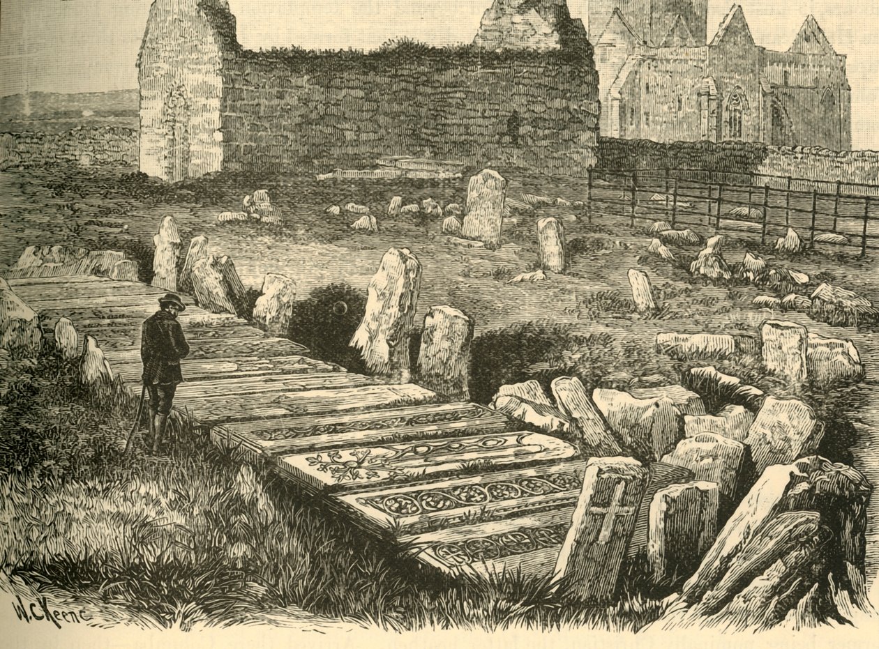 Graven van de Koningen, St. Orans Kapel en Iona Kathedraal, 1898 door Unbekannt
