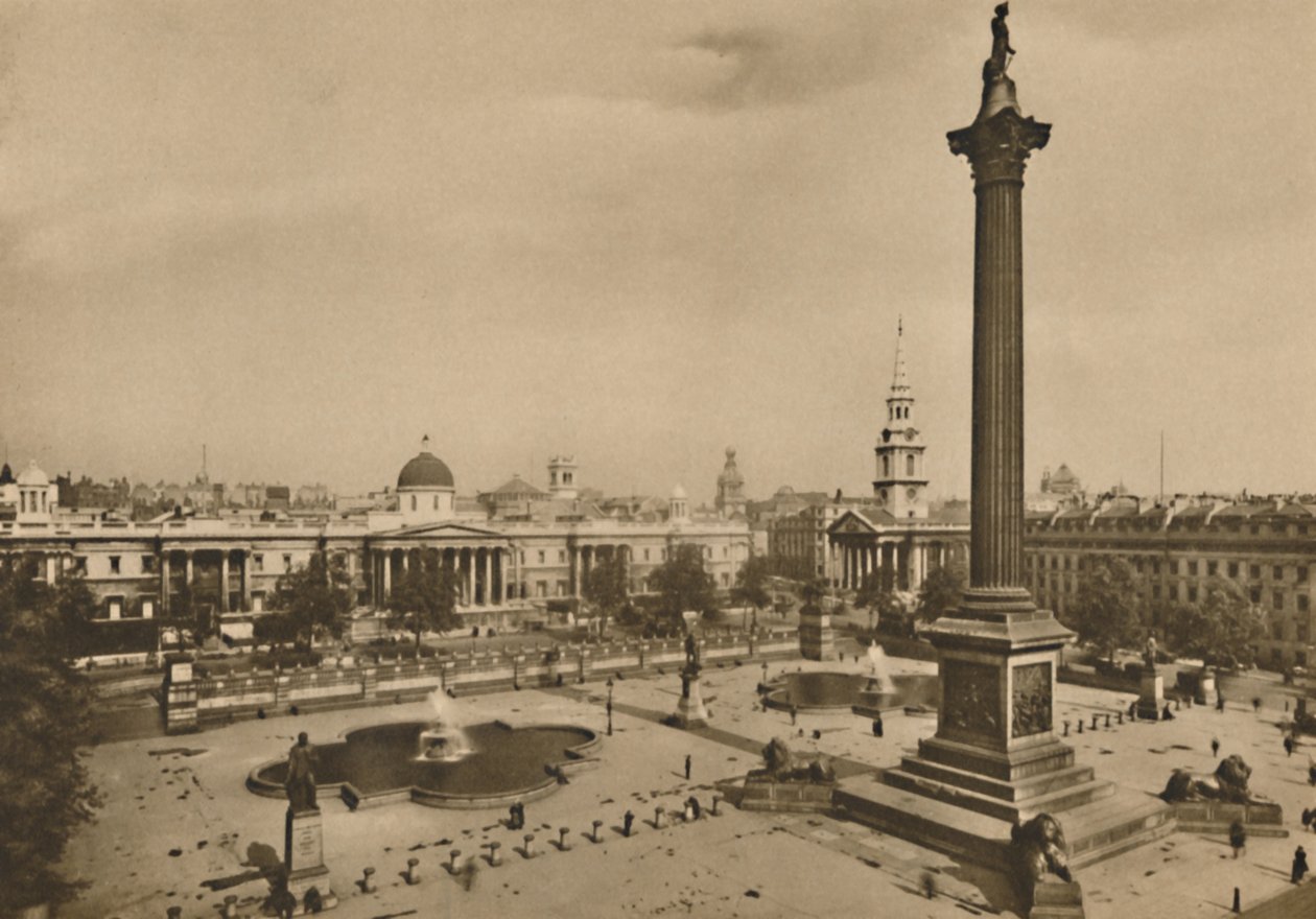 Trafalgar Square. Waar de Koningsvalken Ooit Werden Gehouden Samen met de Koninklijke Paarden door Unbekannt