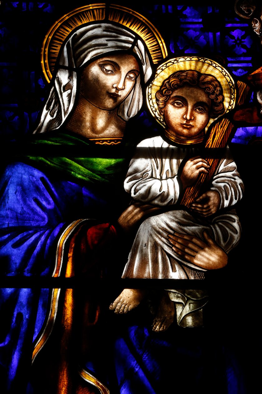 Trinity kerk - Maagd Maria en Jezus, New York, Verenigde Staten door Unbekannt