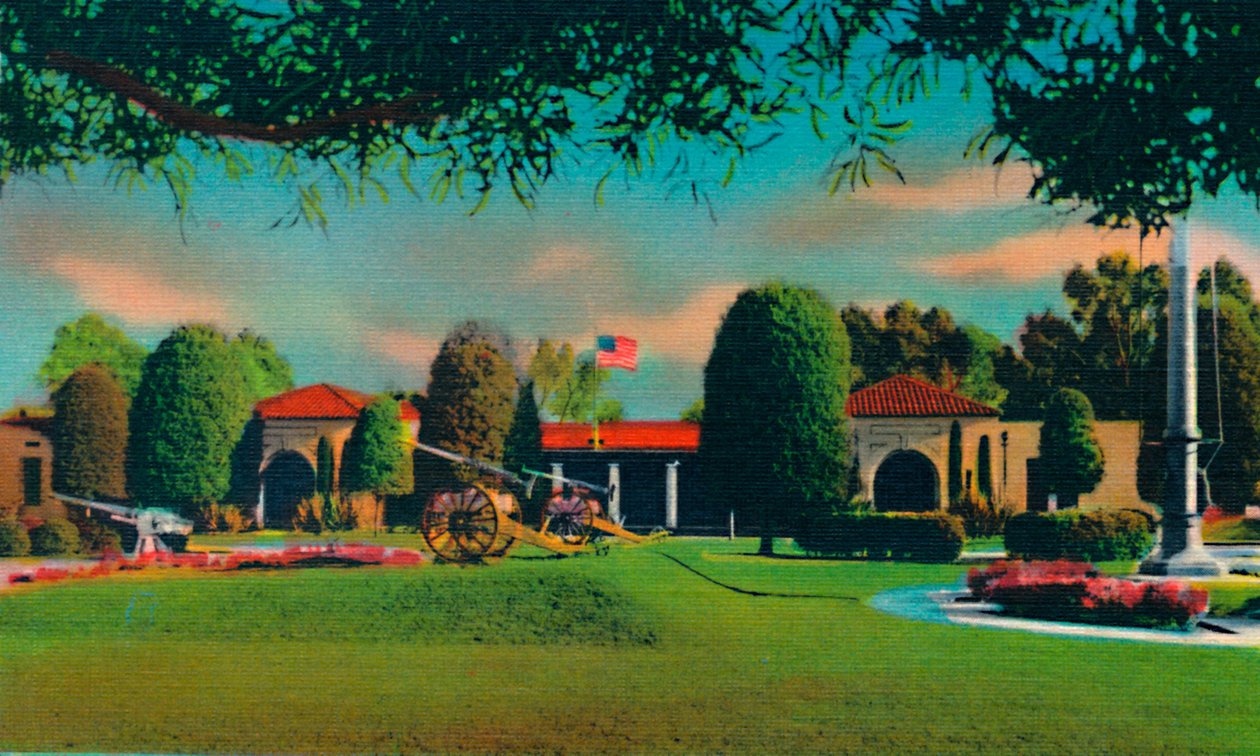 U.S. Naval Training Station, Administratiegebouw. San Diego, Californië, ca. 1941 door Unbekannt