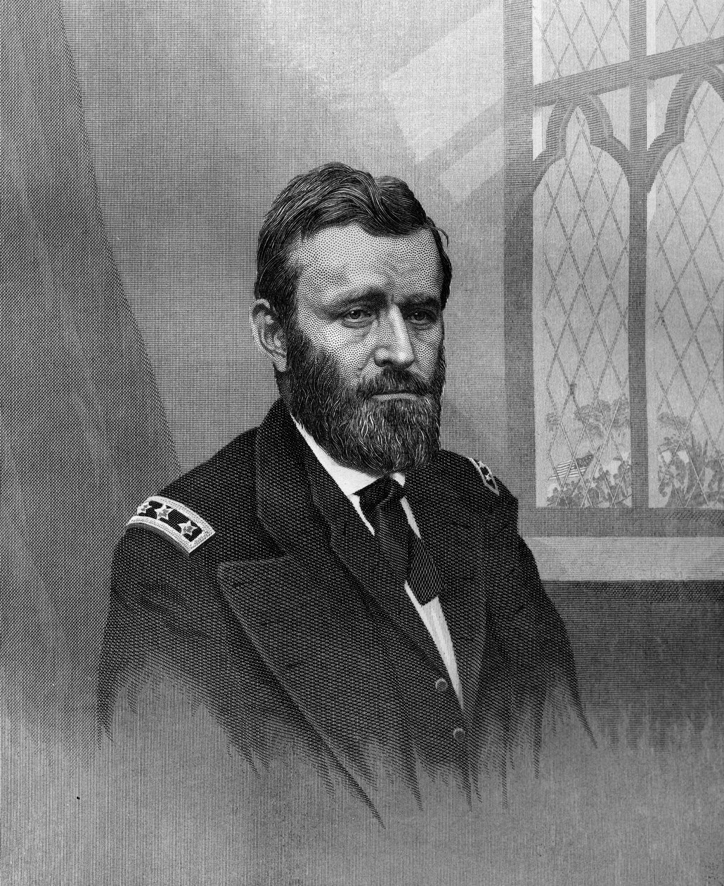 Ulysses S. Grant, 18e president van de Verenigde Staten, 19e eeuw door Unbekannt