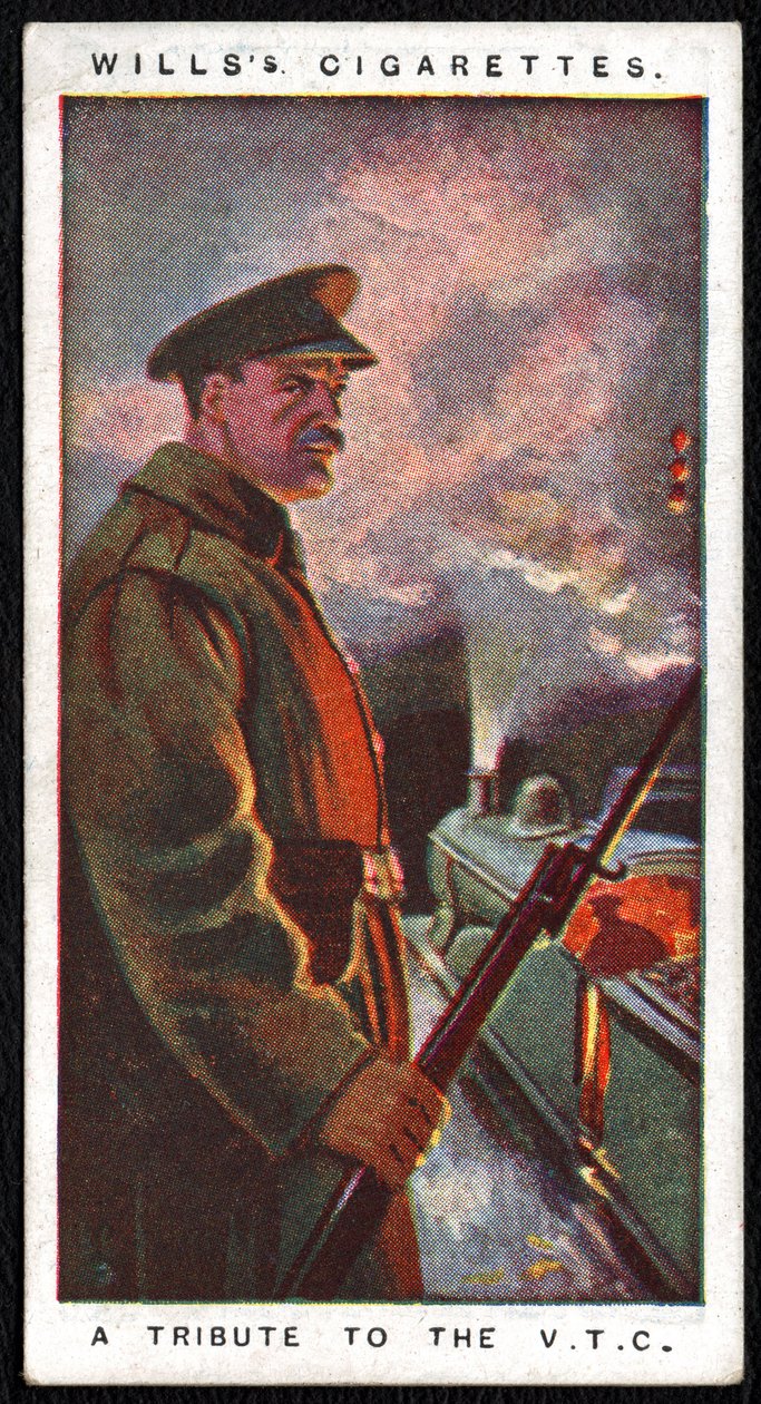Verenigd Koninkrijk: Een van een serie van vierentwintig sigarettenkaartjes uitgegeven in 1917 door de Imperial Tobacco Company als eerbetoon aan de oorlogsinspanningen van de militaire en civiele krachten door Unbekannt