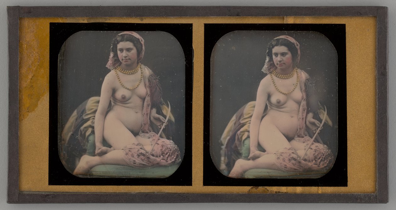 Zonder titel portret van een naakte vrouw door Unbekannt