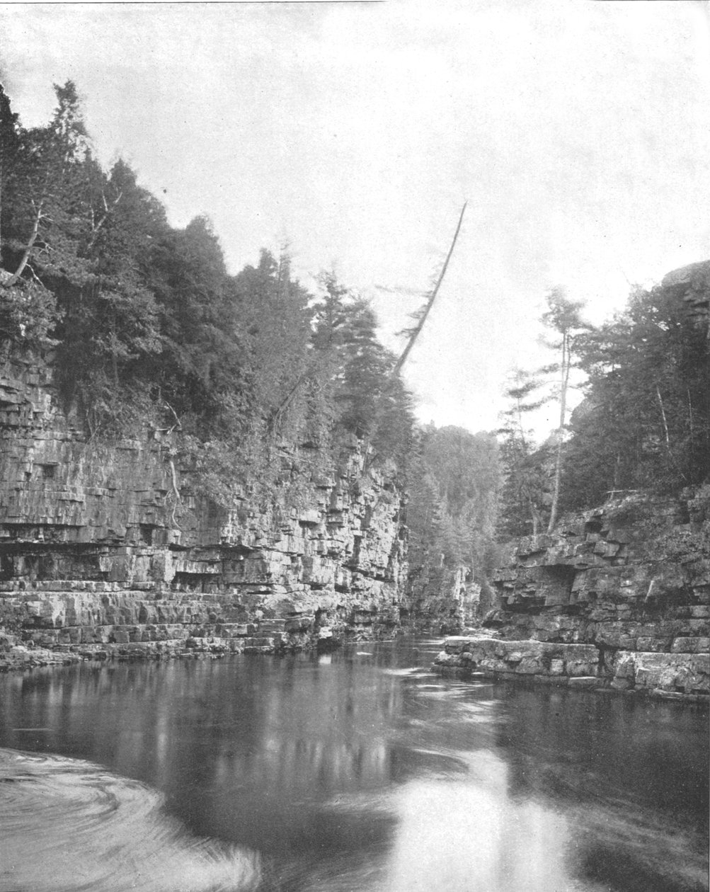 Bovenkant van de Ausable Chasm, Adirondacks, New York State, VS, c1900 door Unbekannt