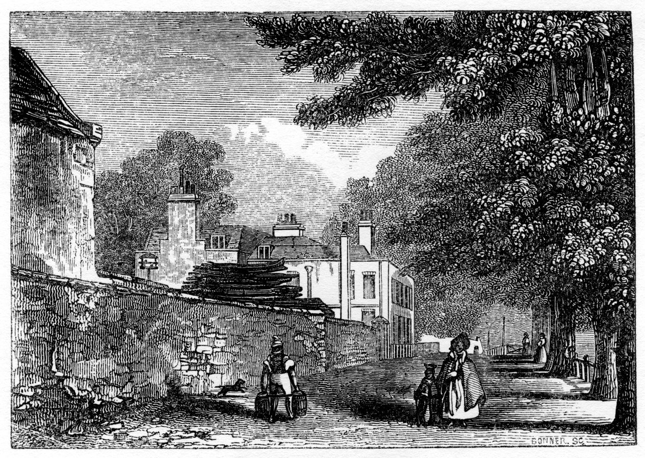 Upper Flask Tavern, Hampstead Heath, residentie van George Steevens door Unbekannt
