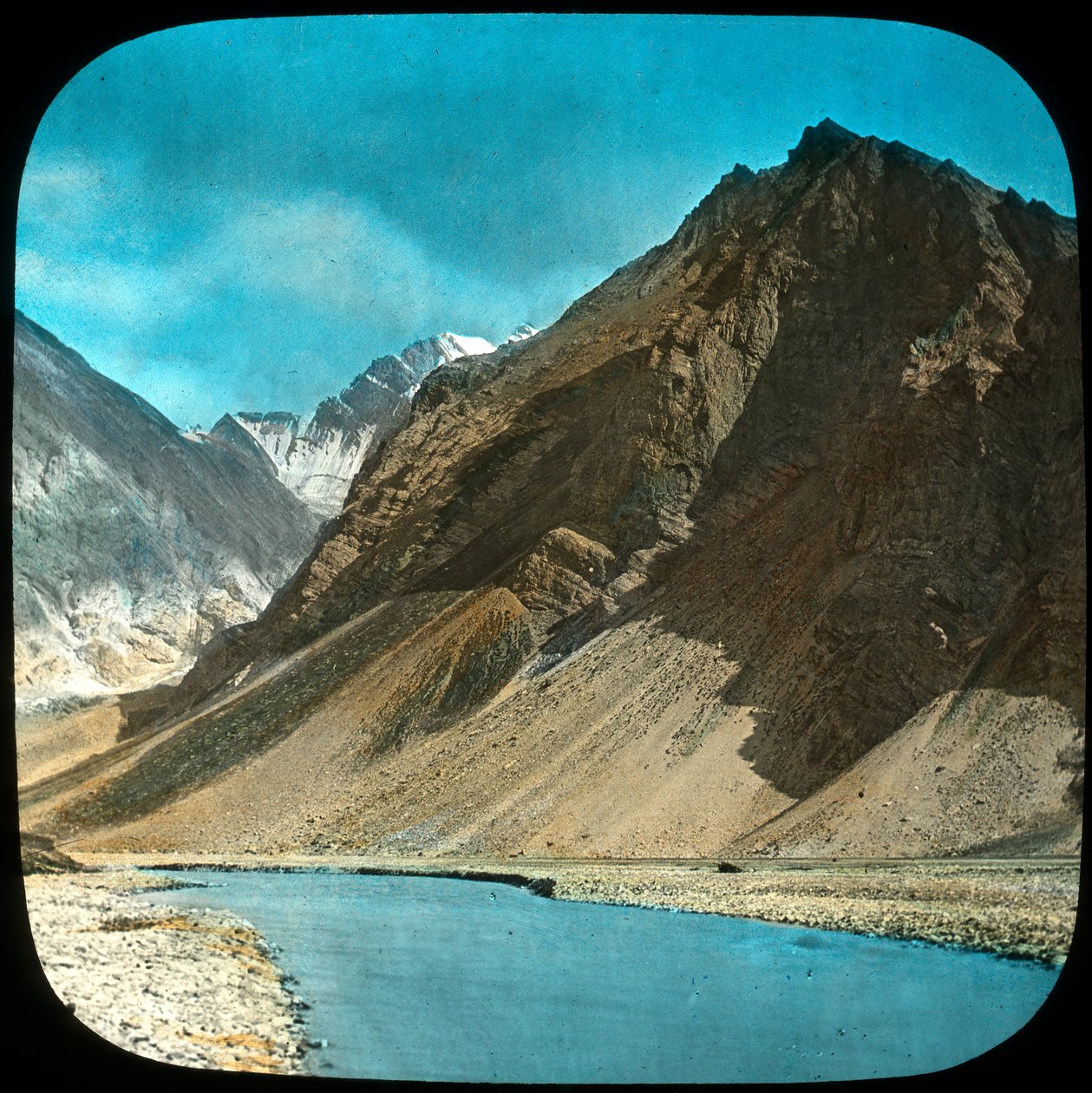 Bovenloop van de Indus-rivier, Kasjmir, India door Unbekannt