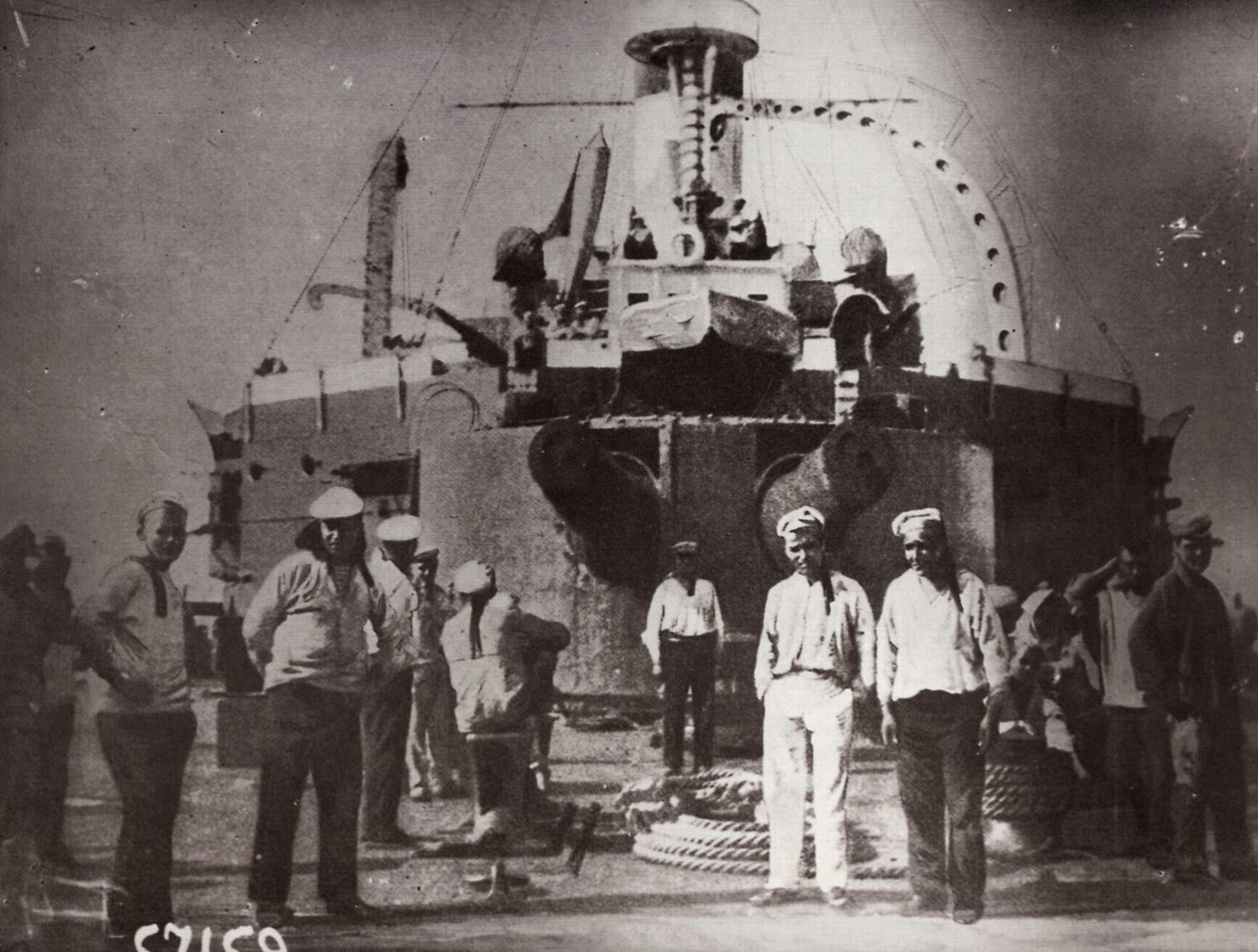 Opstand op het slagschip Potemkin, Constanta, Roemenië, 1905 door Unbekannt