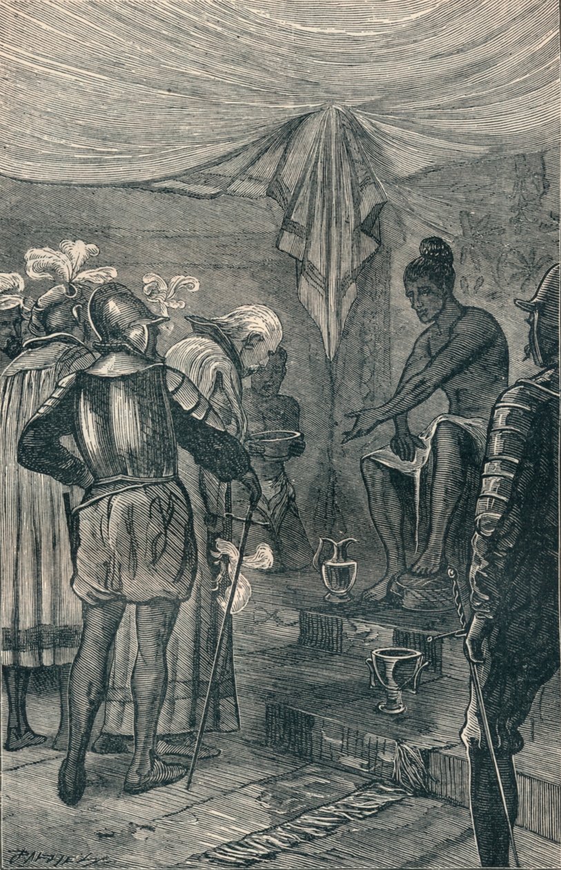 Vasco da Gama bezoekt de koning, 1904 door Unbekannt