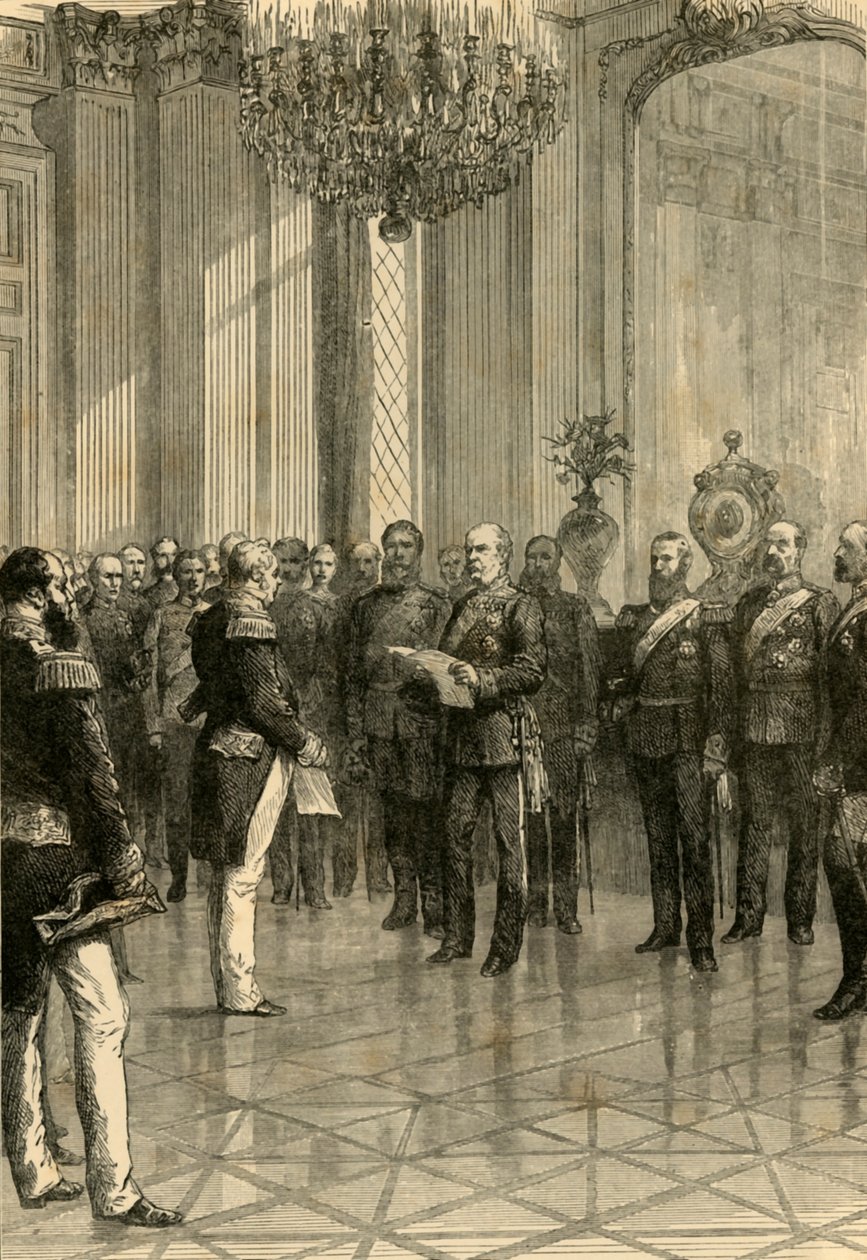 Versailles, 1871: Koning Wilhelm tot keizer van Duitsland uitgeroepen, 1890 door Unbekannt