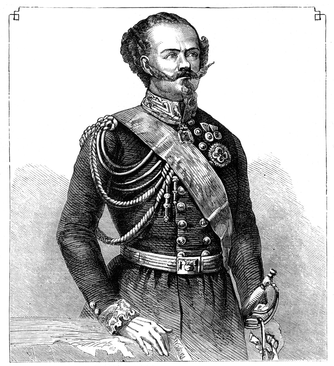 Victor Emmanuel II, Koning van Italië door Unbekannt