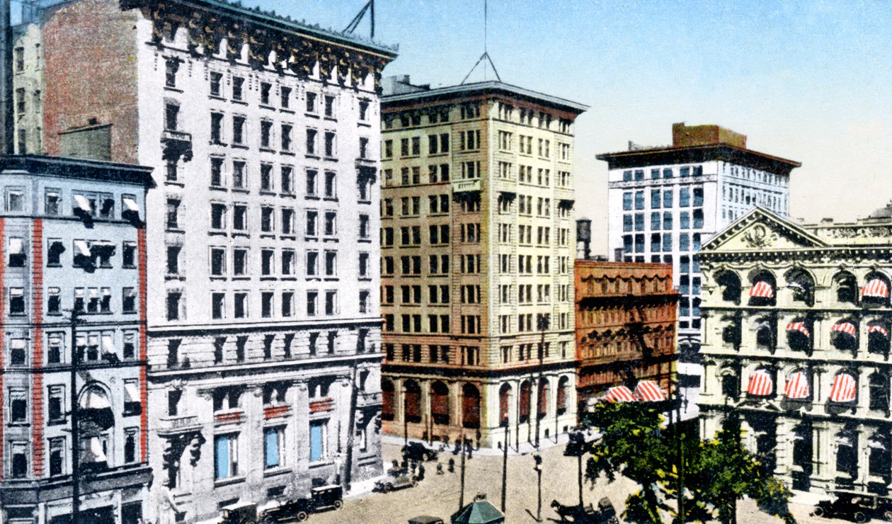 Victoria Square, St James Street, Montreal, Canada, ca. 1900s door Unbekannt