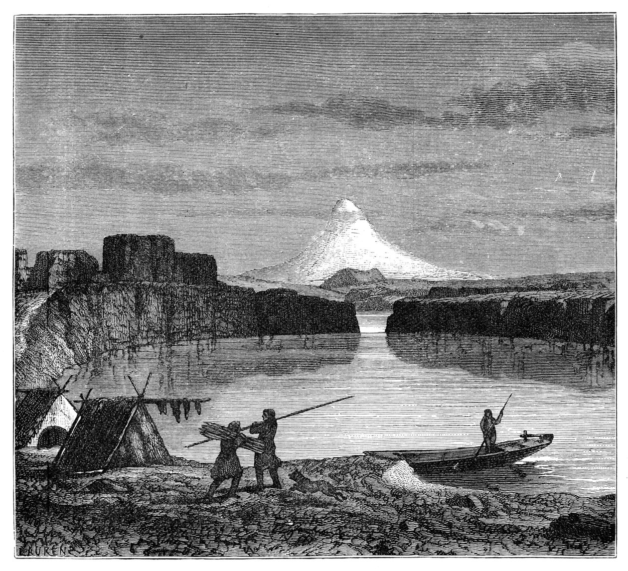 Uitzicht in Oregon, 1900 door Unbekannt