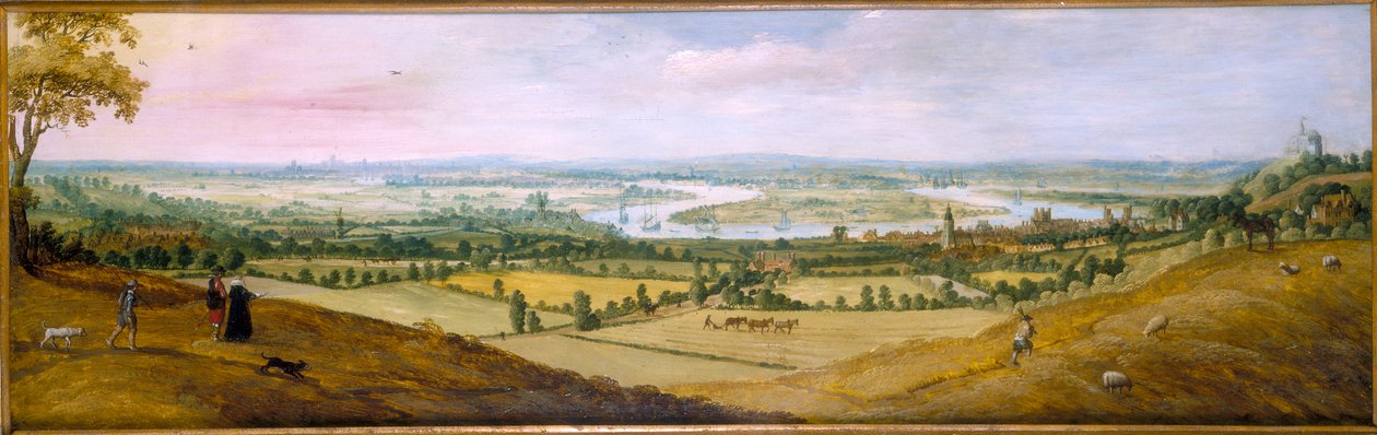 Gezicht op Greenwich, ca. 1625 door Unbekannt
