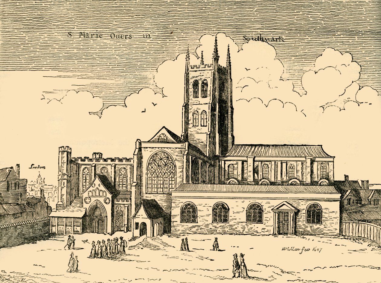 Uitzicht op St. Mary Overy, c1878 door Unbekannt