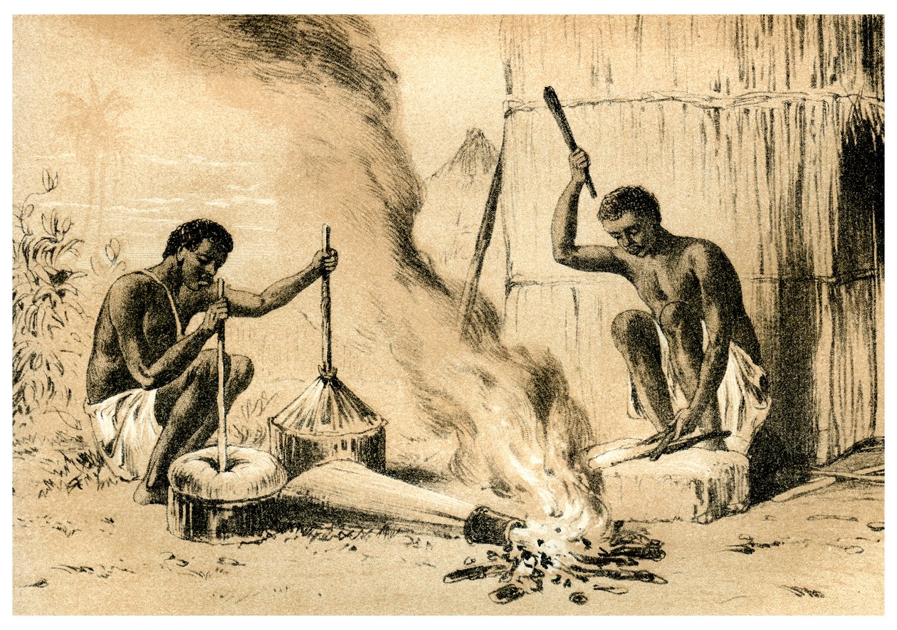 Dorpssmeden, 1883 door Unbekannt